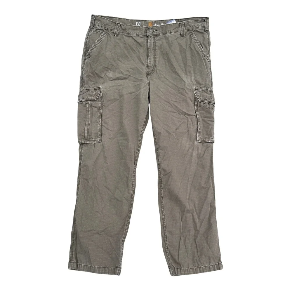 Carhartt Force Relaxed Fit Ripstop Cargo Pants Mens 42x32 Olive Drab
